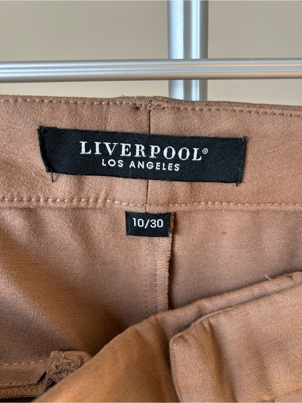 Liverpool Women’s Chino Pants in Camel Brown - Picture 3 of 3